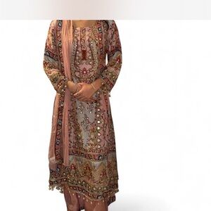 Pakistani Indian palazzo anarkali outfit